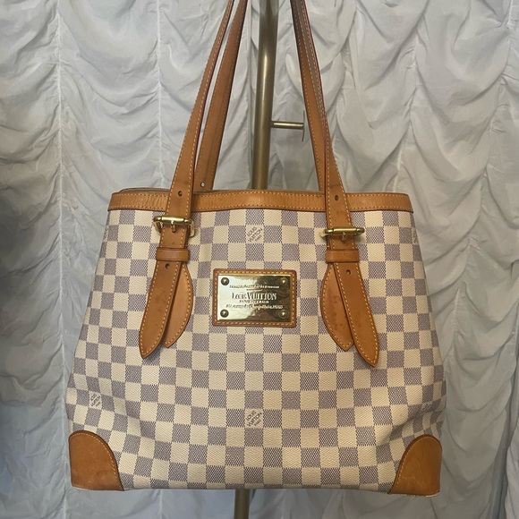 Louis Vuitton Damier Azur Hampstead -GM Size - Picture 1 of 9